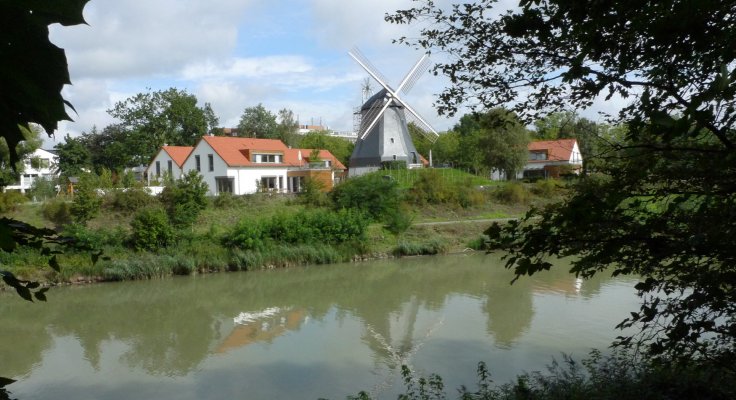Wohnprojekt Buchholzer Mühle, Ansicht der Häusergruppe